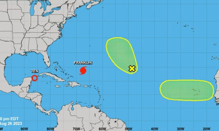 Alerta: Huracán Franklin se intensifica y amenaza a las Bahamas y la costa este de los Estados Unidos