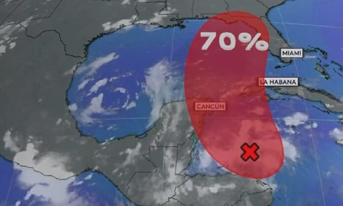 Altas probabilidades de formación de un ciclón al sur de Cuba y Estados Unidos. Meteorología pronostica intensas lluvias