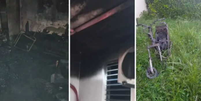 Cubana sufre quemaduras por incendio de motorina