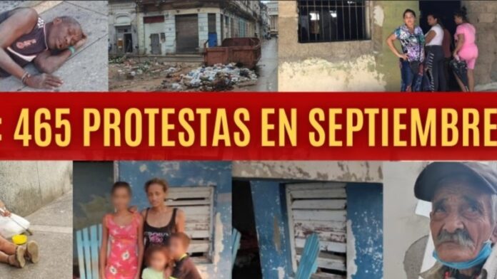 Cubanos desafían al gobierno con más protestas en septiembre, según informe