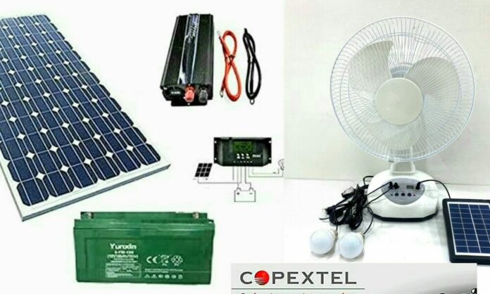 Copextel venderá paneles solares, baterías, ventiladores recargables y otros equipos eléctricos en pesos cubanos