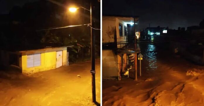 Reportan fuertes lluvias en Holguín: hay inundaciones en varios vecindarios