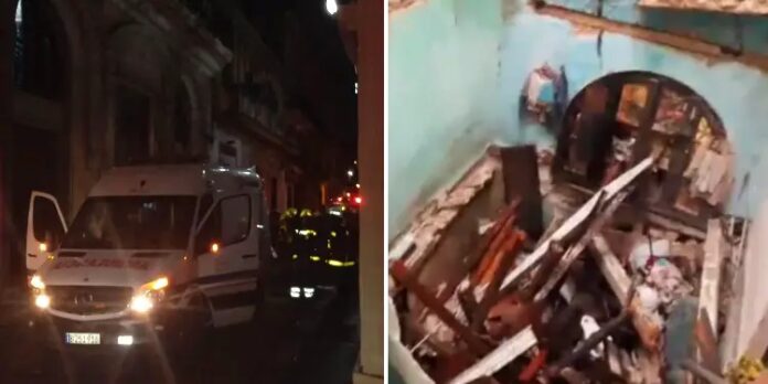 Cuatro heridos por derrumbe en edificio en La Habana Vieja