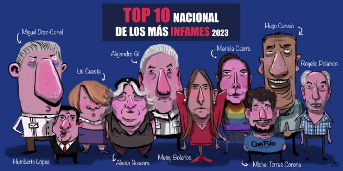 Top 10 nacional de los más infames (2023)