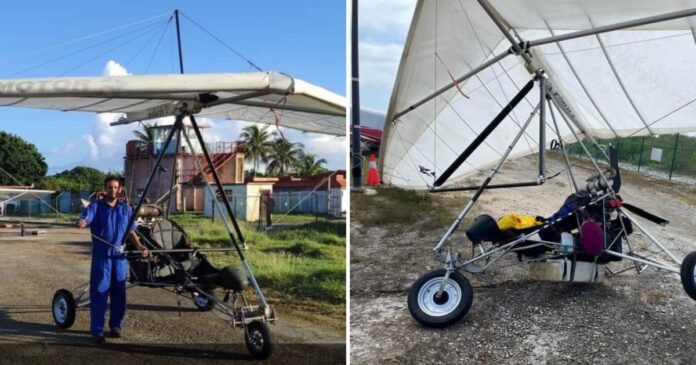 Cubano que huyó de Cuba en viejo planeador cuenta los detalles