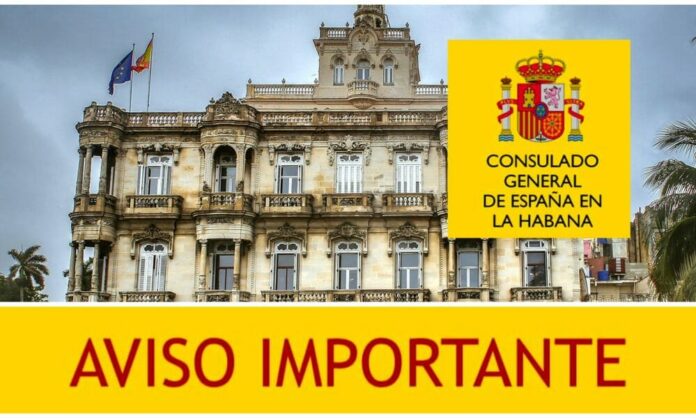 ¡Último minuto! Consulado de España en Cuba emite aviso sobre documentación para trámites consulares