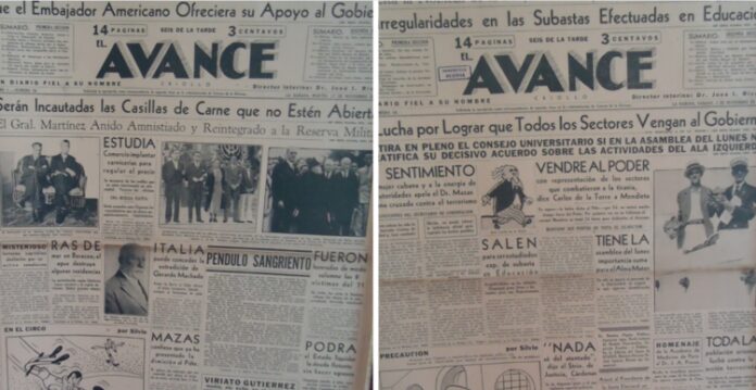 Los últimos días del periódico republicano 'Avance'