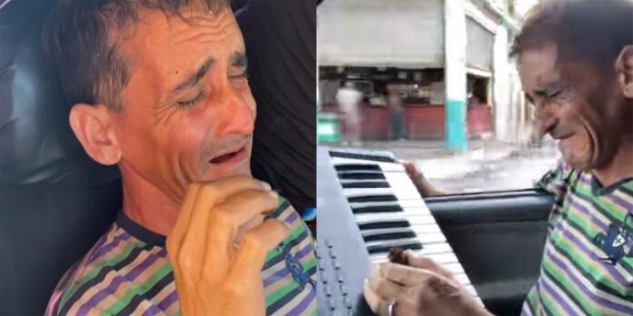 Fernando, “el príncipe del piano”, se emociona al recibir una pianola de regalo