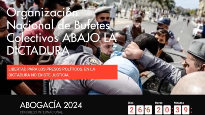 “Abajo la dictadura”, “Libertad para los presos políticos”: hackean web de Bufetes Colectivos (VIDEO)