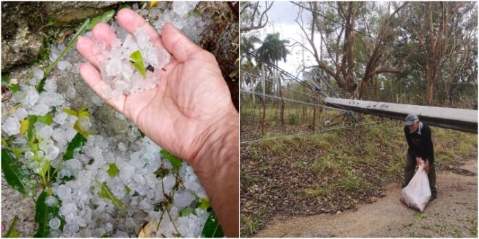 Tormenta severa con granizo causa estragos en La Habana y Artemisa