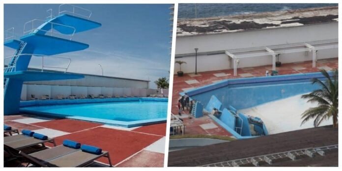 Between Neglect and Continuity, the Diving Board of the Iconic Hotel Riviera Collapses