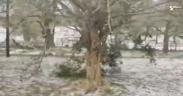 Granizo, fuertes vientos e inundaciones azotan la zona occidental en Cuba