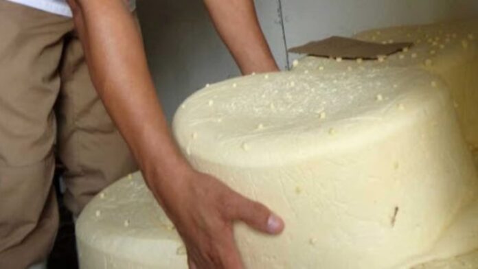 Decomisan más de 1600 libras de queso en una Yutong en Cuba