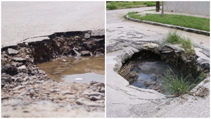 Mipyme de construcción tapa “baches históricos” en Cuba