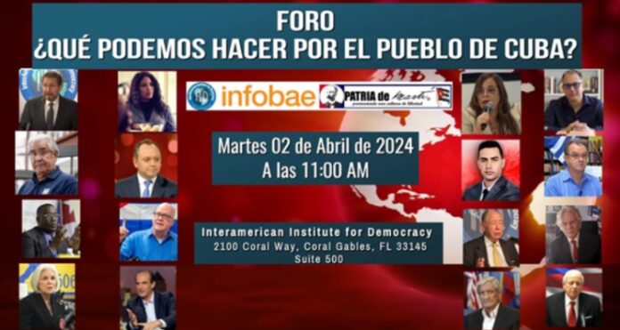 Foro “¿Qué podemos hacer por el pueblo de Cuba?” reúne a defensores de los derechos humanos