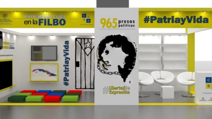 Partidario del régimen intenta descalificar al Programa Cuba en la Feria del Libro de Bogotá (VIDEO)