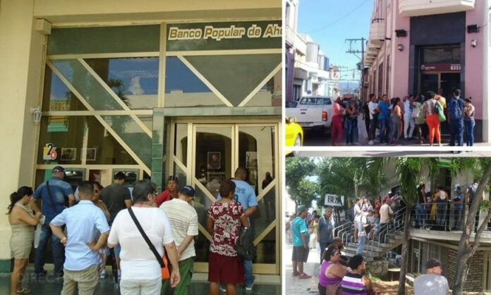 Bancos colapsados en Cuba: “hoy hay menos efectivo que hace 8 meses”