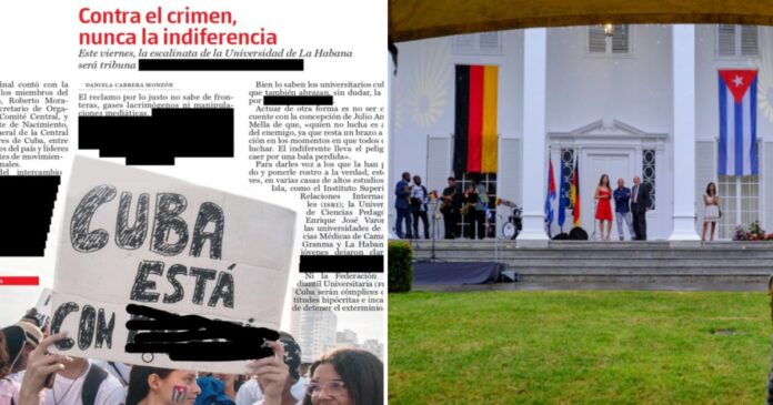 Embajada de Alemania critica censura en Cuba y régimen responde