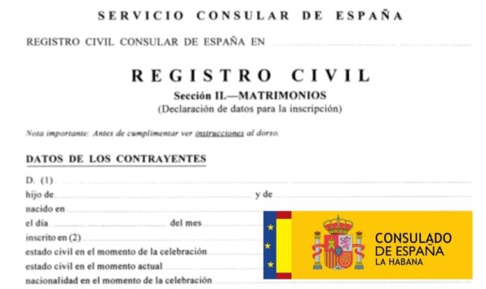 Citas en el Consulado de España en La Habana: ¿cómo marchan las transcripciones de matrimonio?