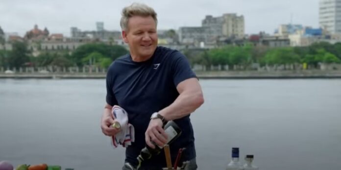 Chef británico Gordon Ramsay filma programa en Cuba