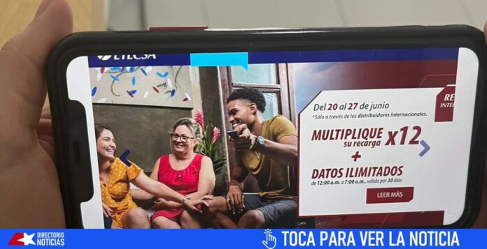 Nueva promoción de Etecsa: multiplica el saldo x 12 y datos ilimitados 