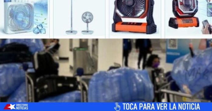 Ni 1 ni 10: esta es la cantidad de ventiladores recargables que puedes llevar a Cuba