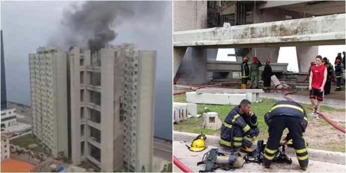 Revelan causa de incendio en edificio Girón de La Habana