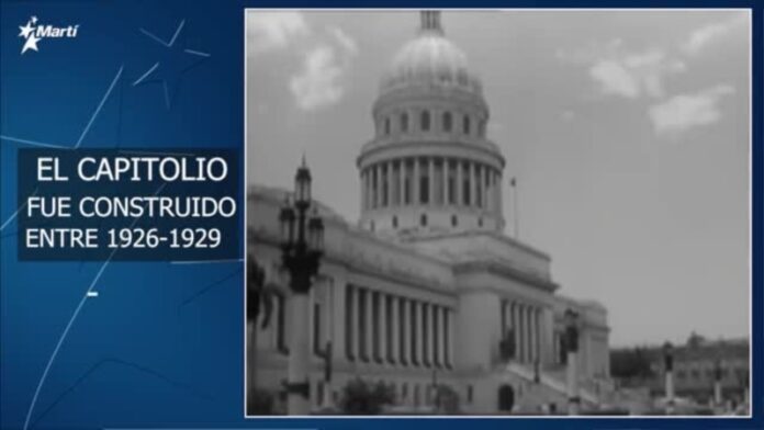 El Capitolio de Cuba. Construido entre 1926-1929. Su diseño se inspiro en el Capitolio de los Estados Unidos.