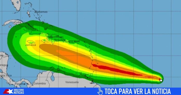 Beryl a punto de ser Huracán: el cono de trayectoria atraviesa Cuba