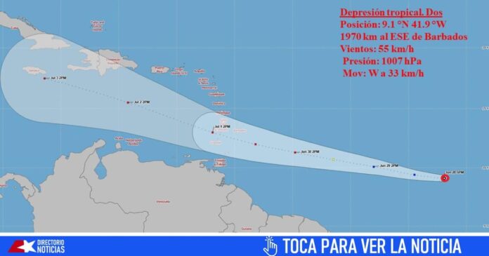 Aviso de ciclón en Cuba: se forma la Depresión Tropical Dos