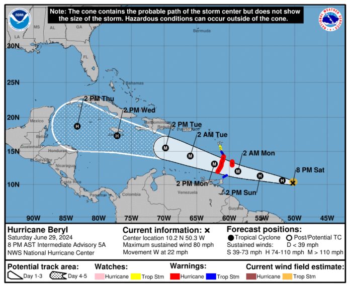 Hurricane Beryl Threatens the Caribbean – Havana Times