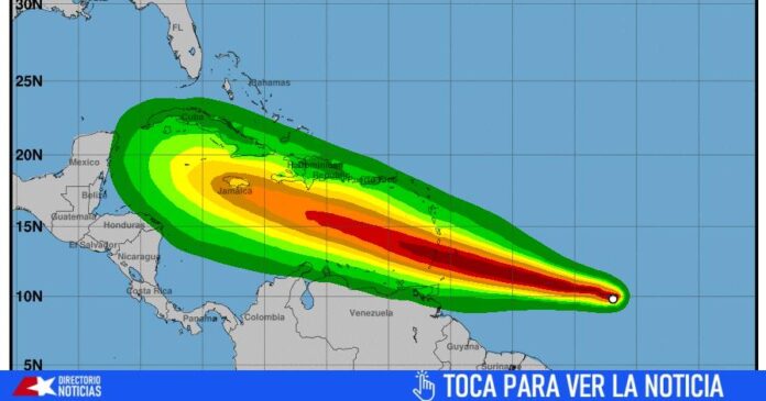 Actualización: Tormenta Tropical Beryl ya tiene vientos máximos de 100 km/h