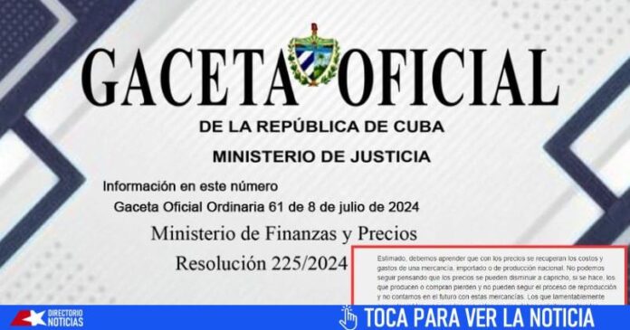 Cuba: Ministerio sugiere pedir ayuda o trabajar más a quienes no pueden pagar precios topados