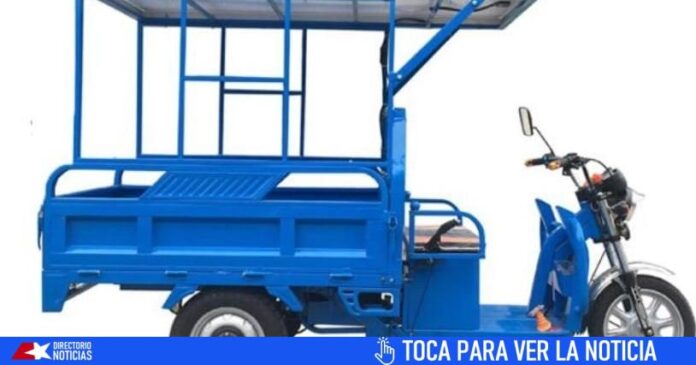 Gobierno cubano aconseja importar triciclos eléctricos con paneles solares