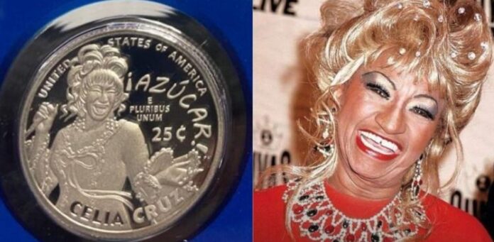 Comienza a circular en Estados Unidos moneda en honor a Celia Cruz