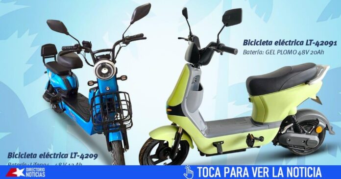 Venden nuevas bicicletas eléctricas en Cuba por más de 700 USD