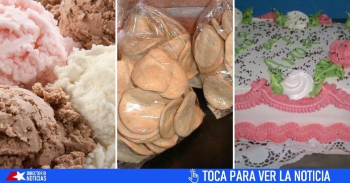 Helado, galletas, cake y queso. El módulo que MINCIN asegura estar entregando