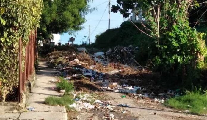 Calles bloqueadas por la basura en Mantilla