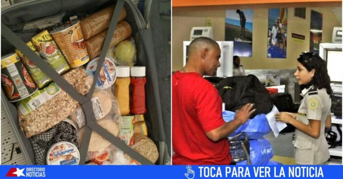 Aduana y vuelos a Cuba: En dos semanas termina la libre importación de alimentos, artículos de aseo y medicinas.