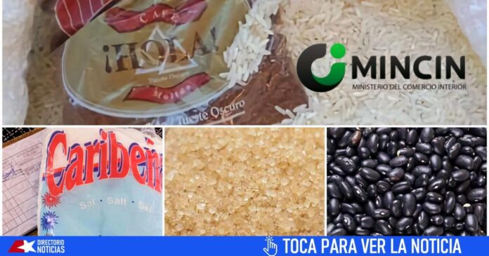 Canasta básica en Cuba: MINCIN informa sobre atrasos y disponibilidad de arroz, azúcar, sal, frijoles, café y otros productos en septiembre de 2024