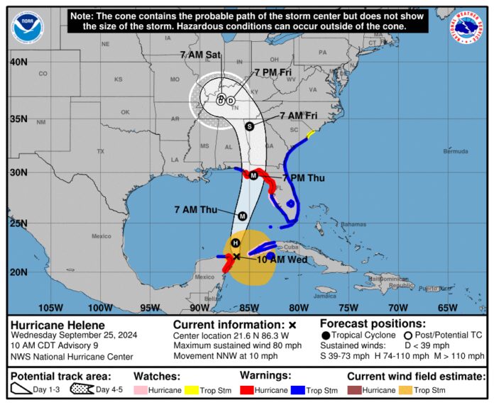 Hurricane Helene Nears Yucatan Channel en Route to Florida – Havana Times