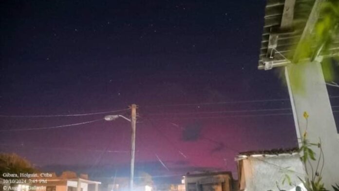 ¿Auroras boreales en Cuba?