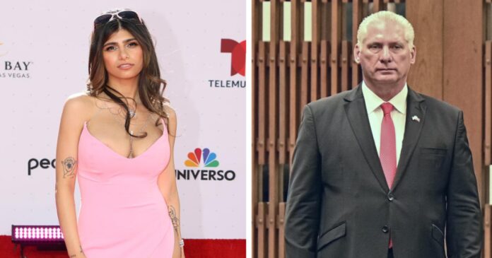 Mia Khalifa, la actriz para adultos que odia la dictadura: “Diaz-Canel sin…”