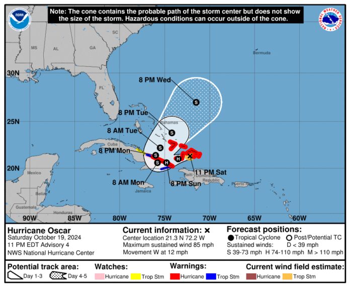 Hurricane Oscar Forms and Is Heading for Eastern Cuba – Havana Times