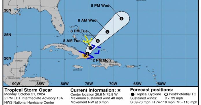 Cuba reporta al menos seis muertos por la tormenta tropical Óscar