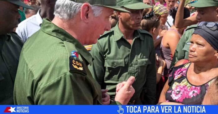 Confrontan a Díaz-Canel: residentes en Guantánamo critican gestión del huracán Oscar 