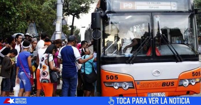 Información sobre cambios en rutas del transporte urbano en La Habana por escasez de combustible