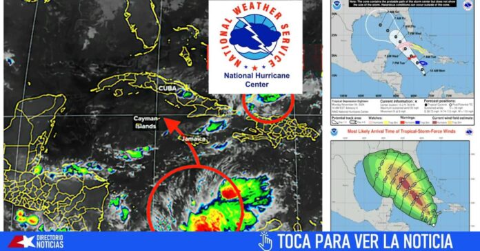 Ya es Depresión: Podría formarse muy pronto la Tormenta Tropical Rafael y entraría a Cuba el miércoles como huracán