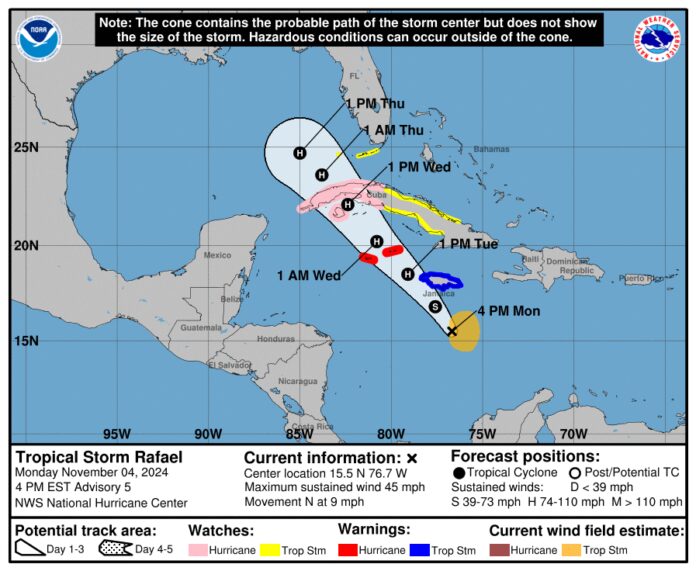 Tropical Storm Rafael Forms: Potential Threat to Cuba – Havana Times