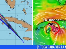 La Habana en el peligroso borde derecho de Rafael, que podría entrar como categoría 2 a Cuba este miércoles